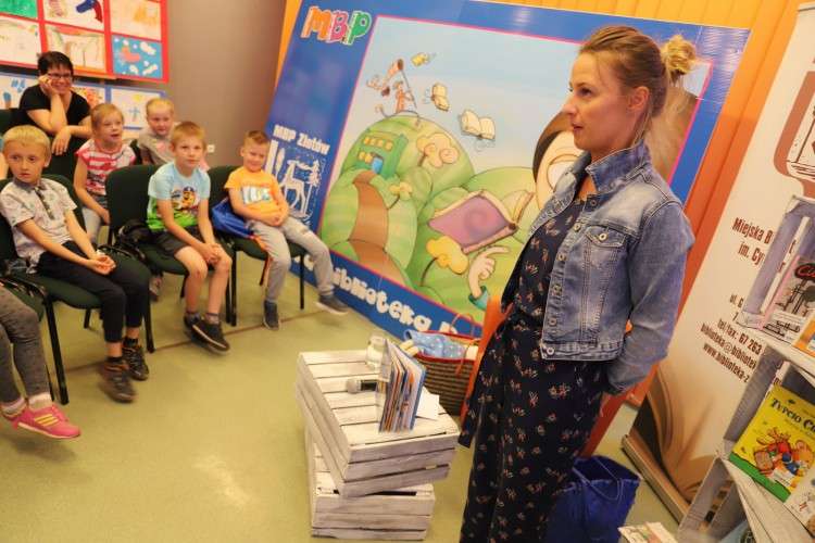Spotkanie z Elizą Piotrowską w Miejskiej Bibliotece Publicznej w Złotowie