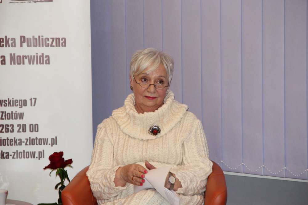 Teresa Ruthendorf-Przewoska w MBP w Złotowie