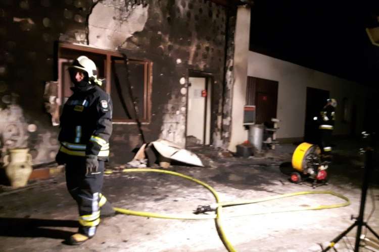 Pożar obiektu gospodarczego