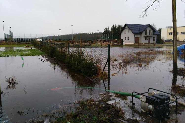 Podtopienia i zalania w Zakrzewie