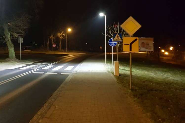 Oświetlenie kolejnych przejść dla pieszych w Złotowie