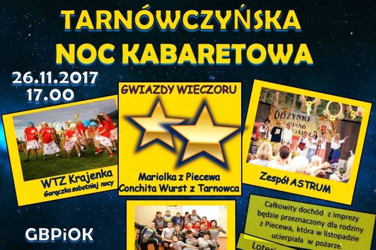 Zapraszamy na Tarnówczyńską Noc Kabaretową
