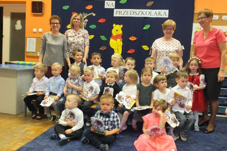 Pasowaniena przedszkolaka w Publicznym Przedszkolu w Krajence