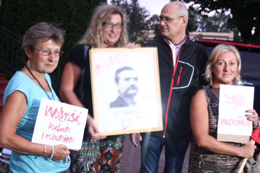 Spacer poparcia dla Prawdziwej Solidarności w Złotowie