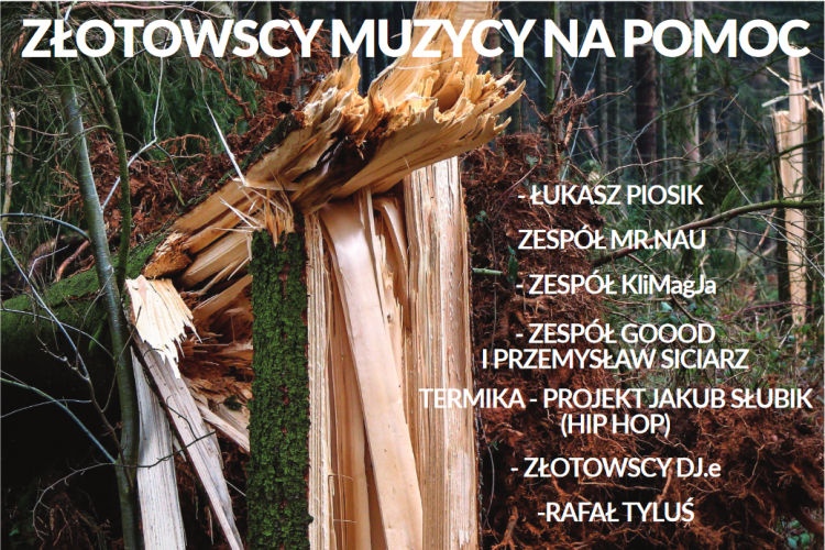 Złotowscy muzycy na pomoc poszkodowanym w wyniku nawałnicy