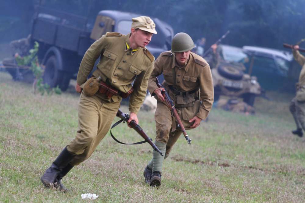 Pomorska pułapka 1945 - inscenizacja historyczna na Pikniku historycznym w Jastrowiu
