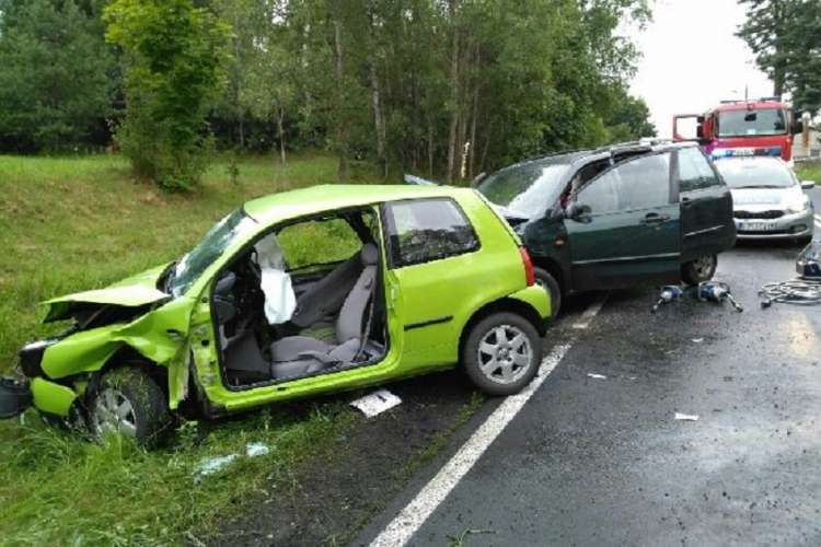 Wypadek w okolicy miejscowości Płytnica