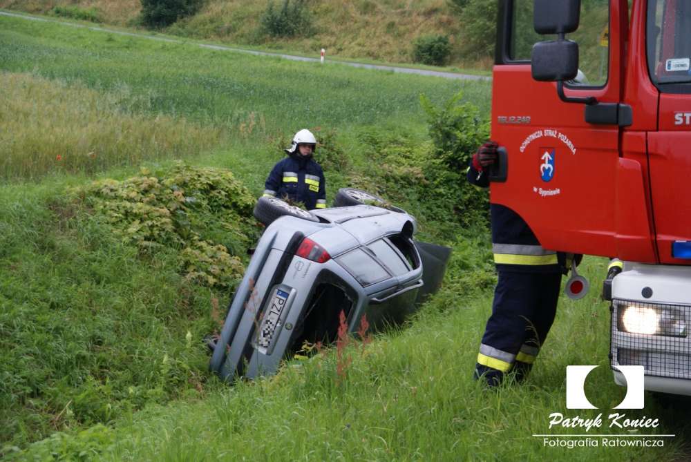 Kolizja na trasie Sypniewo - Więcbork