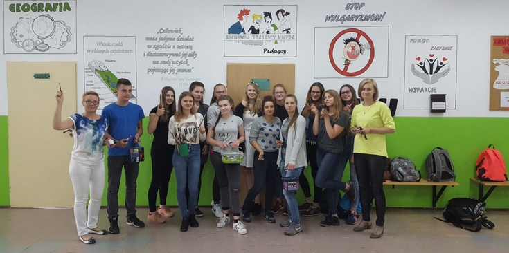 Projekt „Ozdabiamy szkołę autorskimi grafikami” w Gimnazjum Publicznym nr 1 w Złotowie