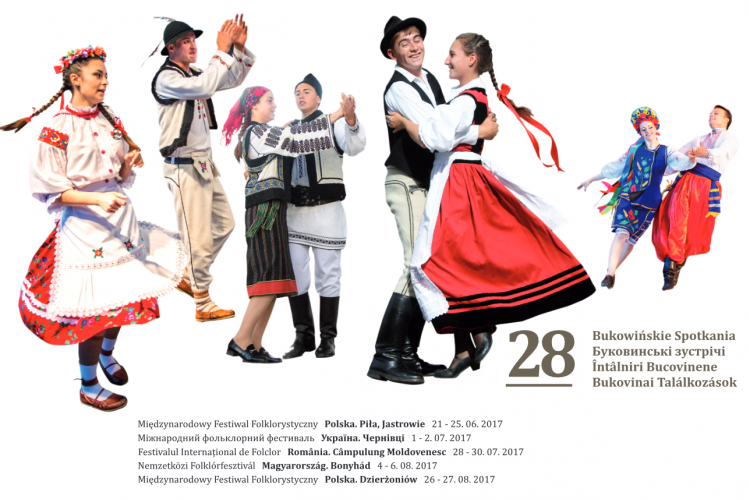 Zapraszamy na 28 Międzynarodowy Festiwal Folklorystyczny Bukowińskie Spotkania