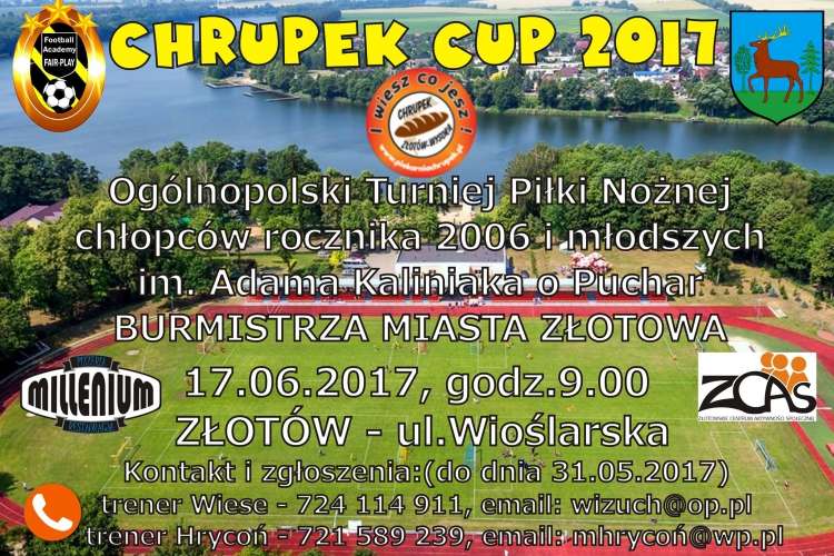 Ogólnopolski Turniej Chrupek Cup 2017 otworzy tegoroczny Euro Eco Festival w Złotowie