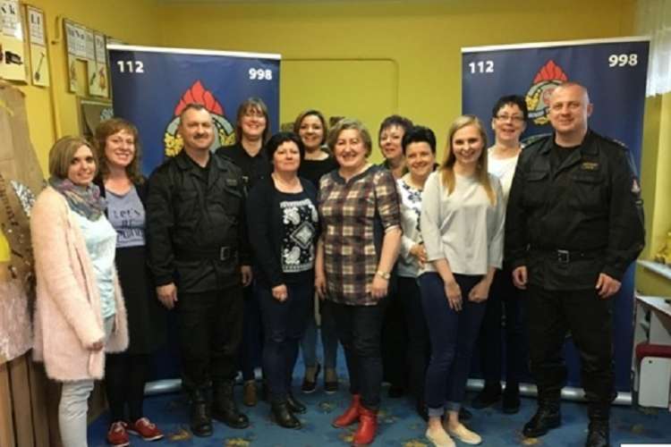 Spotkanie prewencyjne z pracownikami gminnego przedszkola w Lipce