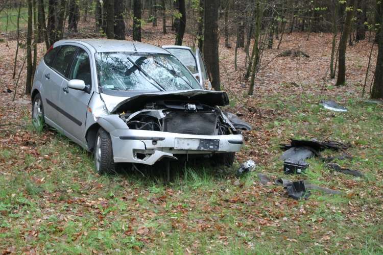 Wypadek pomiędzy Płytnicą a Ptuszą