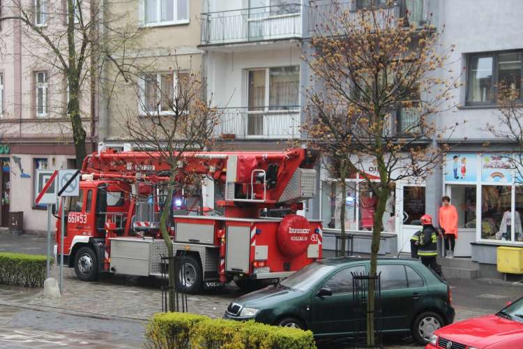 Zadymienie w centrum miasta