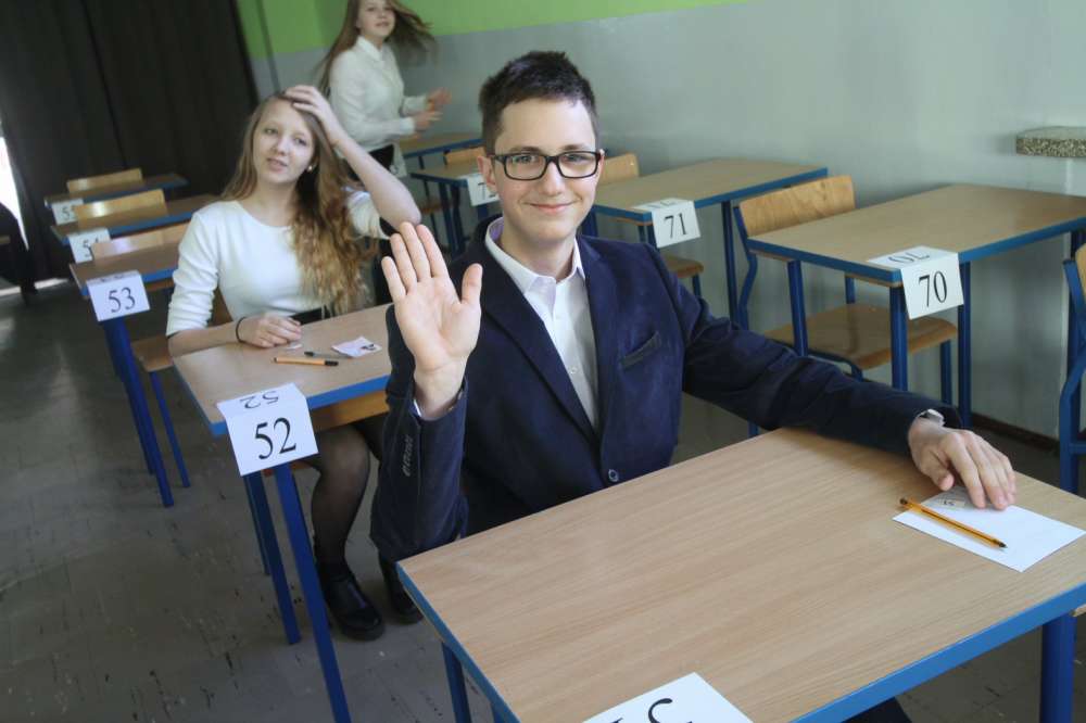 1. dzień egzaminów gimnazjalnych w Gimnazjum nr 1 w Złotowie