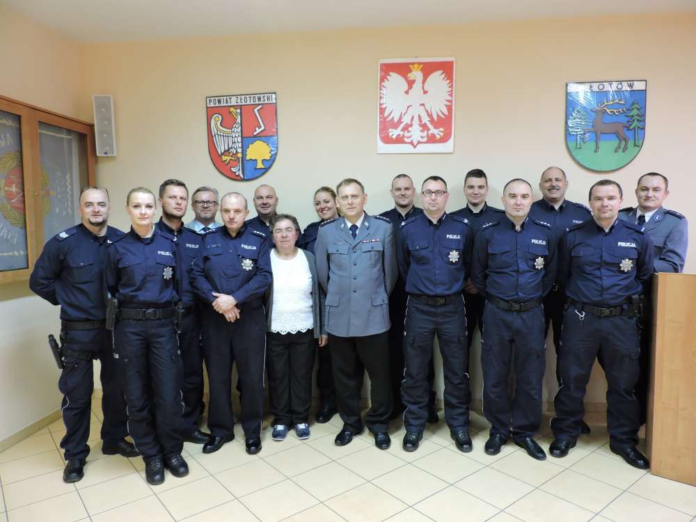 Uroczyste pożegnanie Komendanta Komisariatu w Krajence