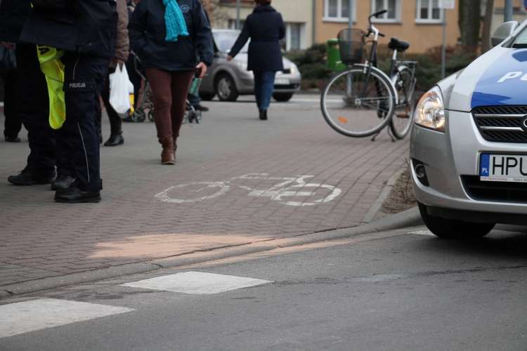 Złodziej roweru w rękach policji