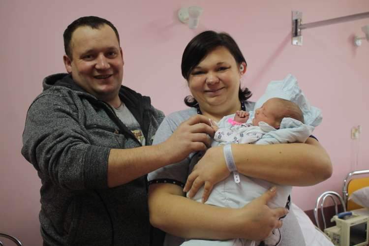Pierwsze dziecko urodzone w Nowym Roku w Złotowie