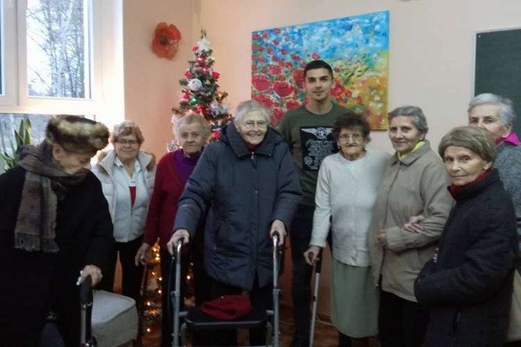 Wojciech Golla jak Święty Mikołaj