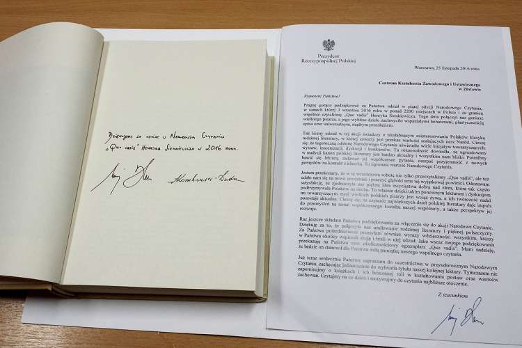 Prezydent Duda podziękował uczniom ze Złotowa