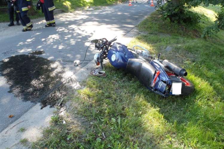 Śmiertelny wypadek motocyklisty