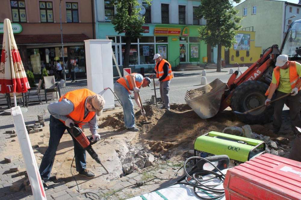 Plac Paderewskiego w remoncie