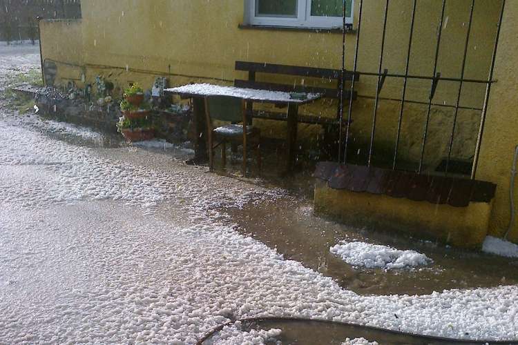 Gradobicie w Kamieniu