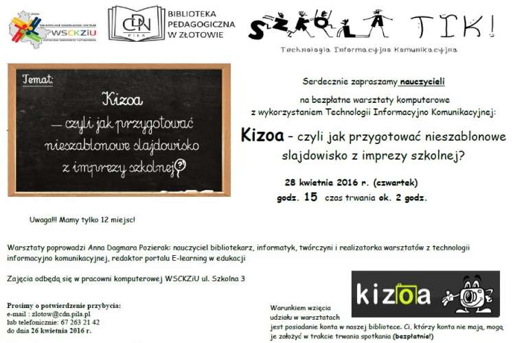 Kizoa – czyli jak przygotować nieszablonowe slajdowisko z imprezy szkolnej?