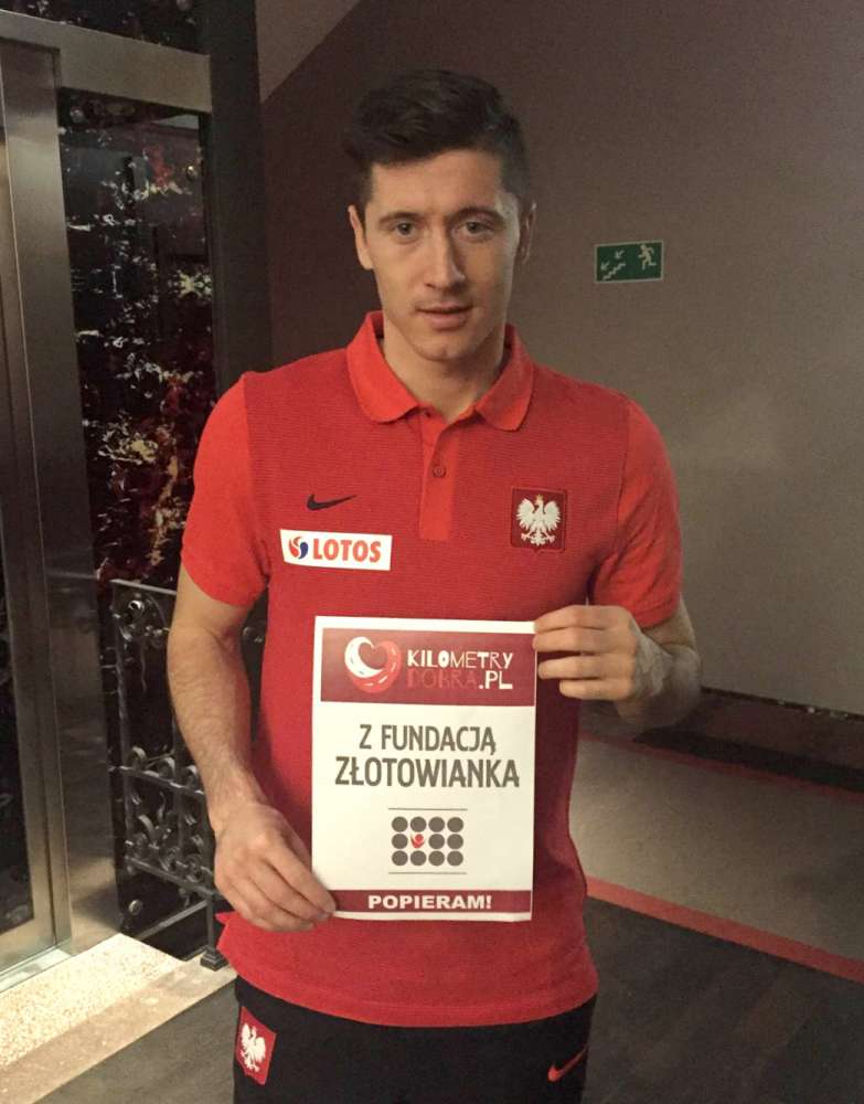 Lewandowski, Piszczek, Szczęsny, Grosicki, Wawrzyniak, Maj - oni poparli akcję fundacji Złotowianka