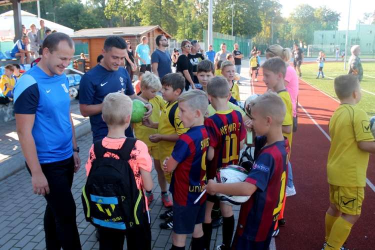 Łowili talenty piłkarskie