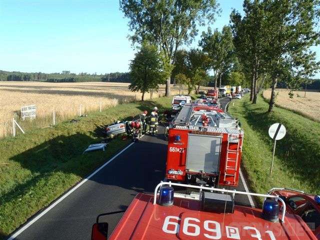 Wypadek na trasie Okonek - Lotyń