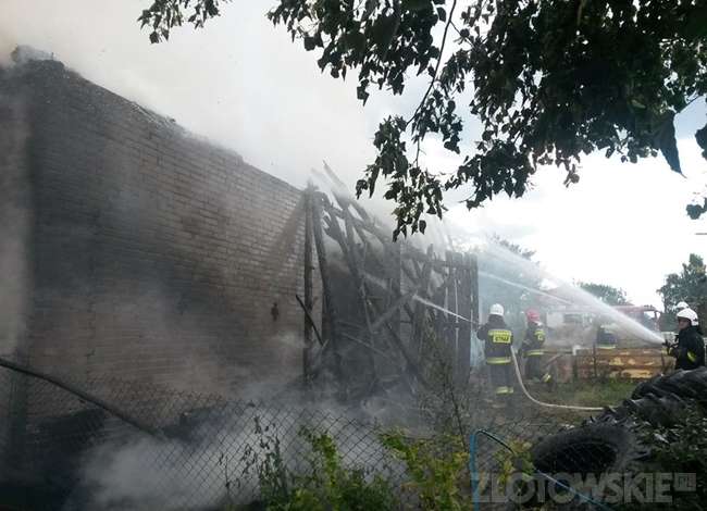 Pożar w Brzeźnicy. Spłonęła obora
