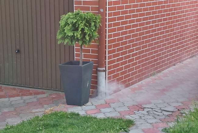 Pierwsze rynny zadymiły