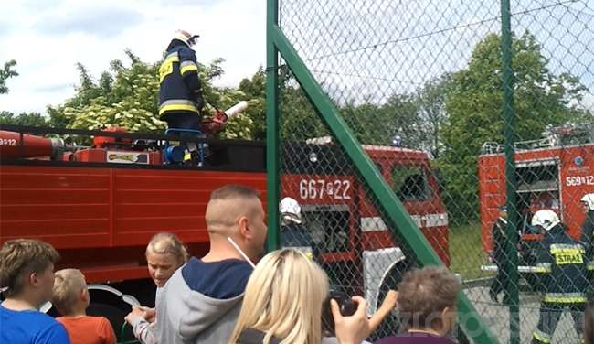 Dzień dziecka w Krajence - akcja straży pożarnej