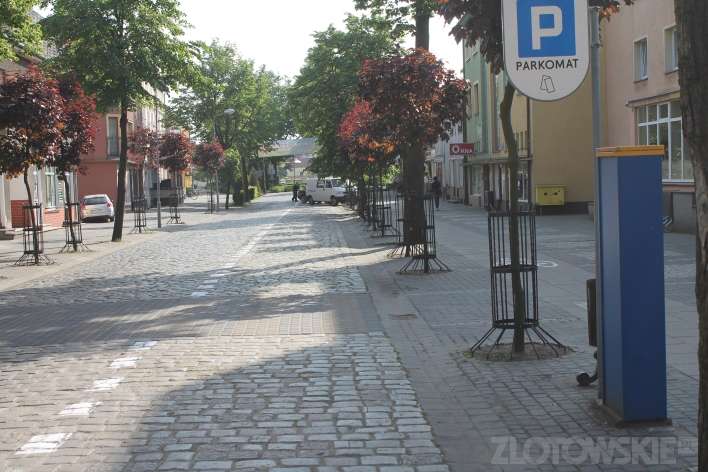 Bruk na Wojska Polskiego wymalowany