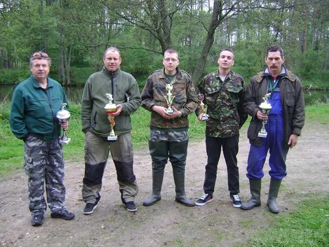 Grzegorz Małaczek na podium