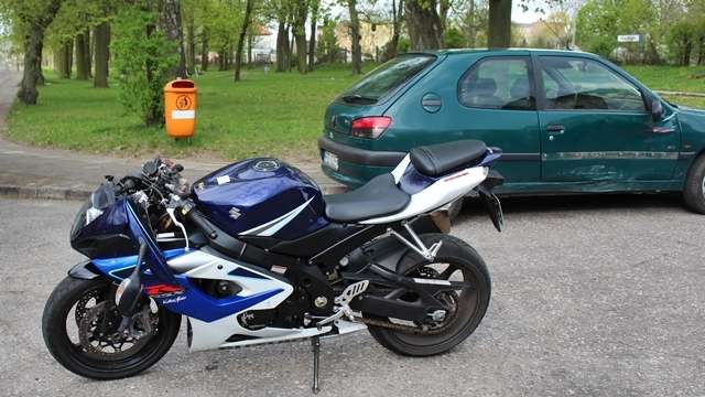 Motocyklista trafił do szpitala
