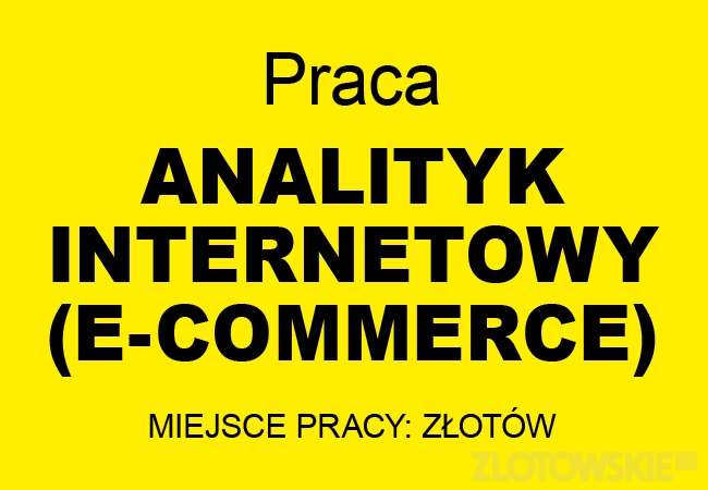 Praca - poszukiwany Analityk Internetowy (e-commerce)