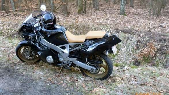 Ranny motocyklista 