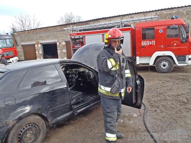 Pożar samochodu 