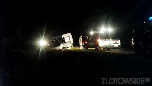 Wypadek na trasie Tarnówka-Ptusza