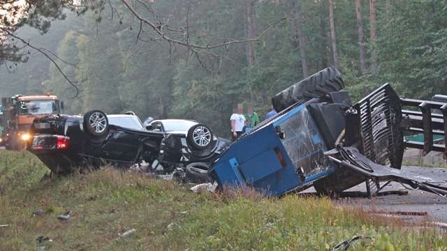 Lędyczek. Wypadek na drodze krajowej nr 22