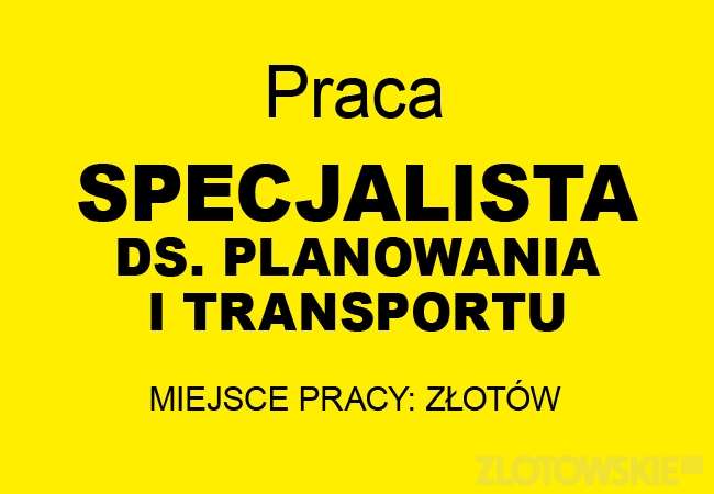 Praca - poszukiwany specjalista ds. planowania i transportu