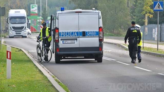 Złotów. Potrącenie rowerzysty