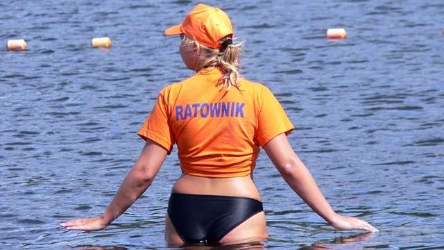 Ratownicy nad Borównem