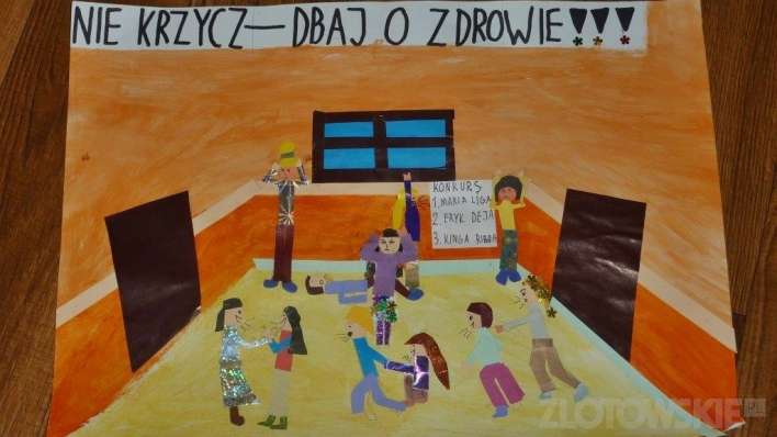 Dbajmy o słuch. Wyniki konkursu plastycznego złotowskiej Trójki