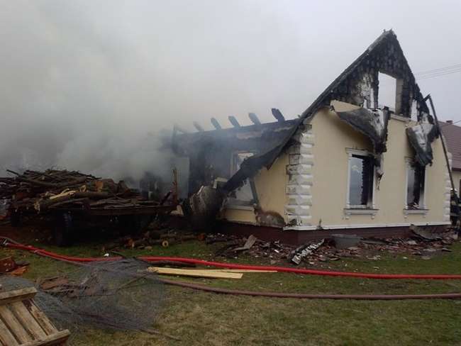 Brzeźnica: pożar budynku gospodarczego