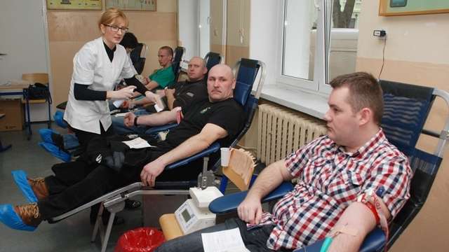 Zbiórka krwi w Zespole Szkół Ponadgimnazjalnych im. T.Kościuszki w Łobżenicy