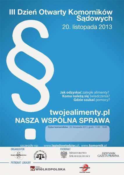 Hasło dnia: Twoje alimenty. Nasza wspólna sprawa