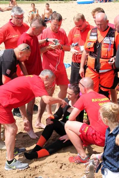 Niebezpieczne zdarzenie na plaży